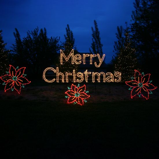 Merry Christmas Warm White Sign