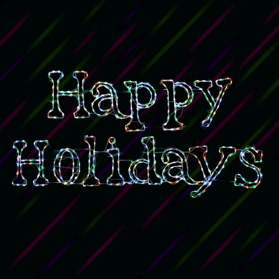 Happy Holidays Multi-Color Sign